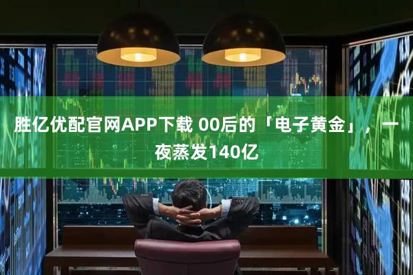 胜亿优配官网APP下载 00后的「电子黄金」，一夜蒸发140亿